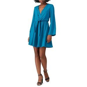 Great Jones Tie Front Minidress